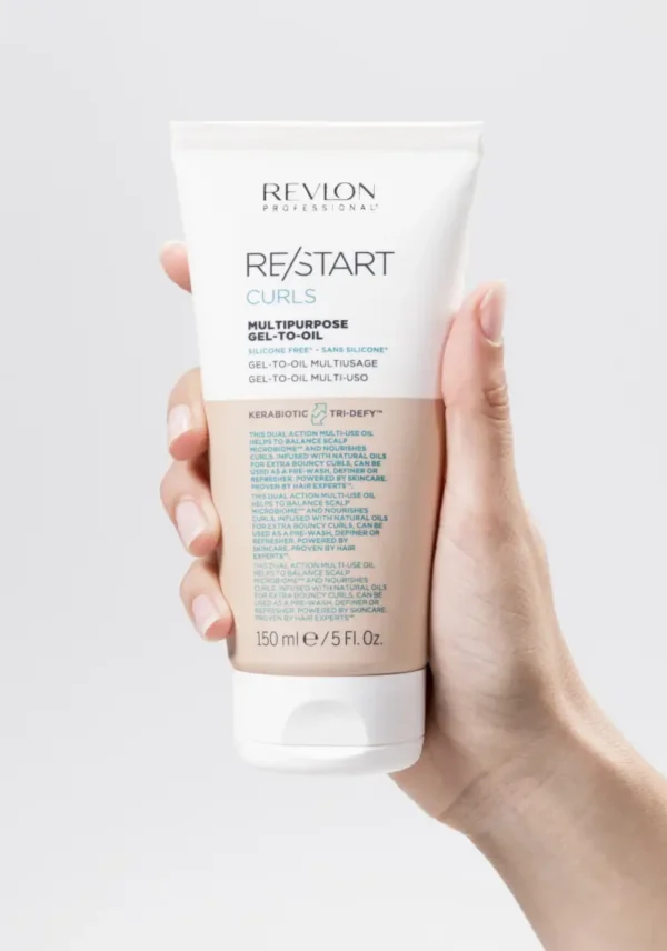 Textura gel-to-oil Revlon Restart Curls Geloil Gel
